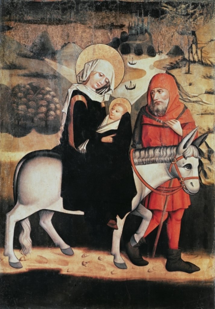 Detail of Flight Into Egypt by Master of the Lord's Passion