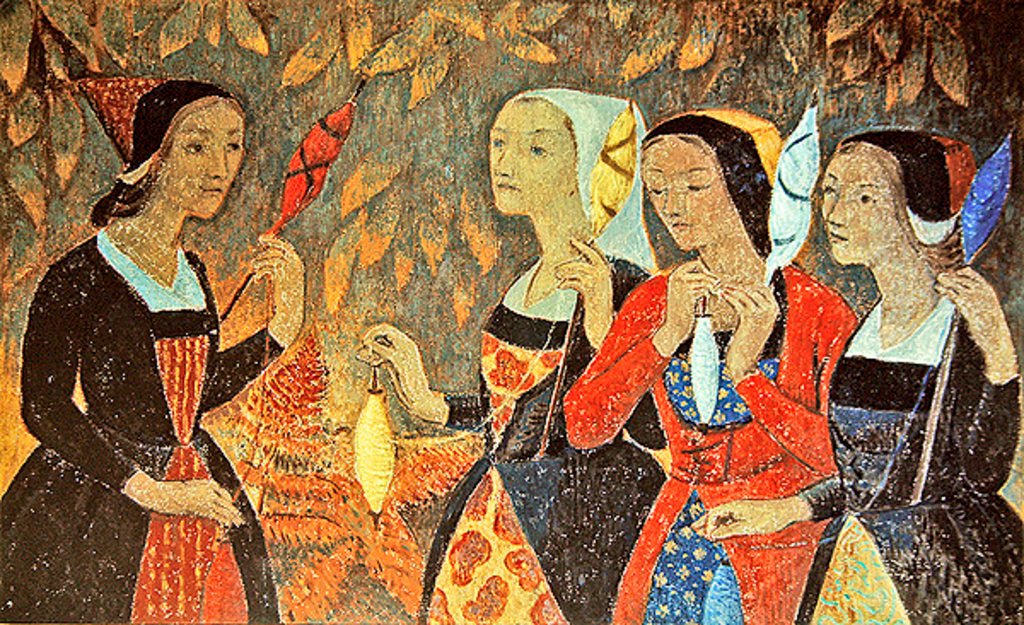 Detail of The Spinners by Paul Serusier