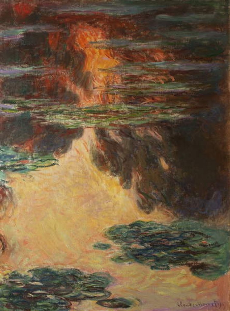Detail of Waterlilies, detail, 1907 by Claude Monet
