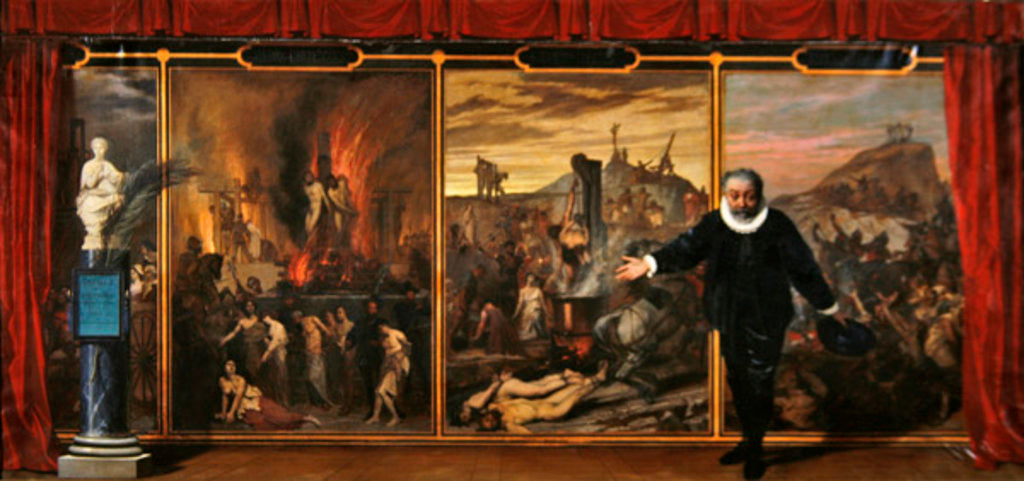 Detail of The Spectacle of Human Folly, 1872 by Auguste Barthelemy Glaize