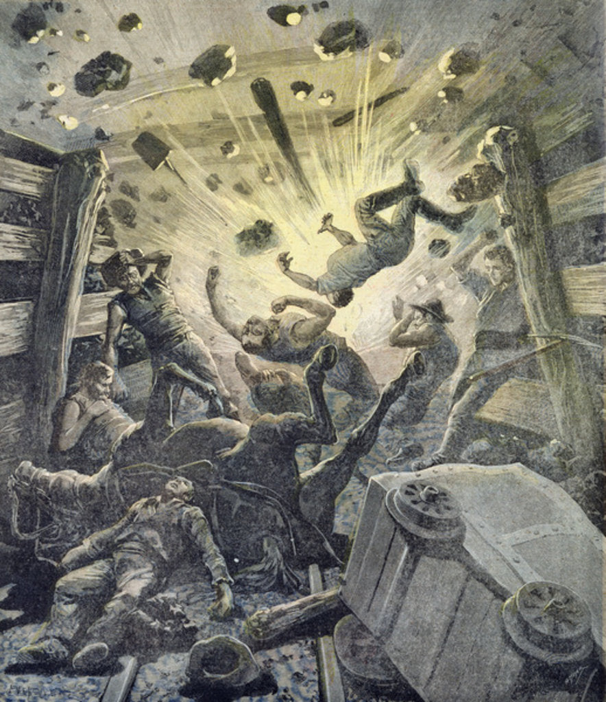 Detail of A gas blast by Fortune Louis & Meyer Henri Meaulle