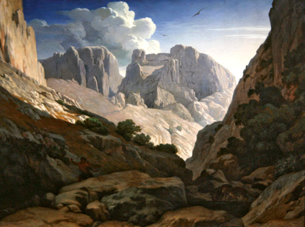 Detail of The Gorges of Atlas, 1843 by Paul Jean Flandrin