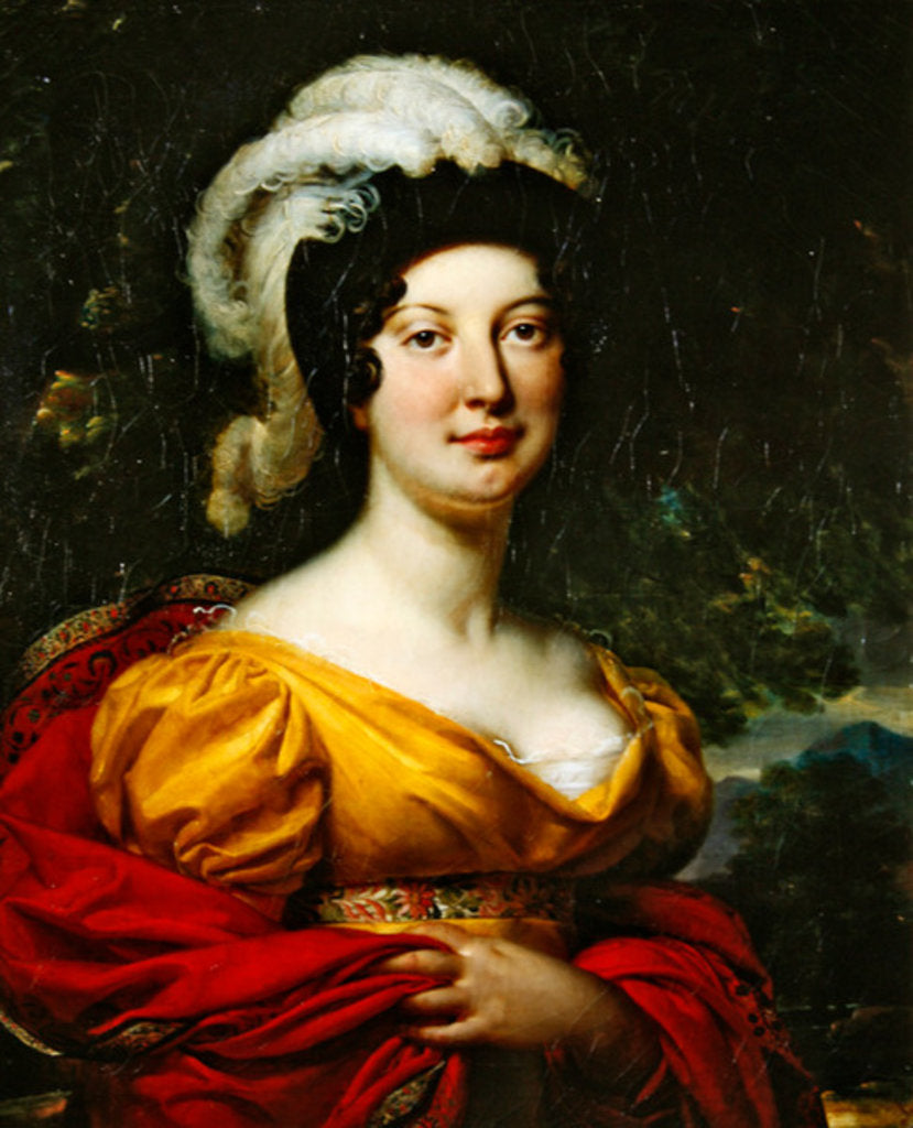 Detail of Portrait of Marshal Lanne's wife by Antoine Jean Gros