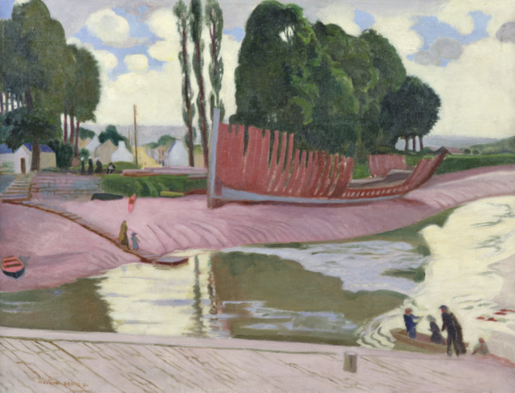 Detail of Landerneau River, 1924 by Maurice Denis