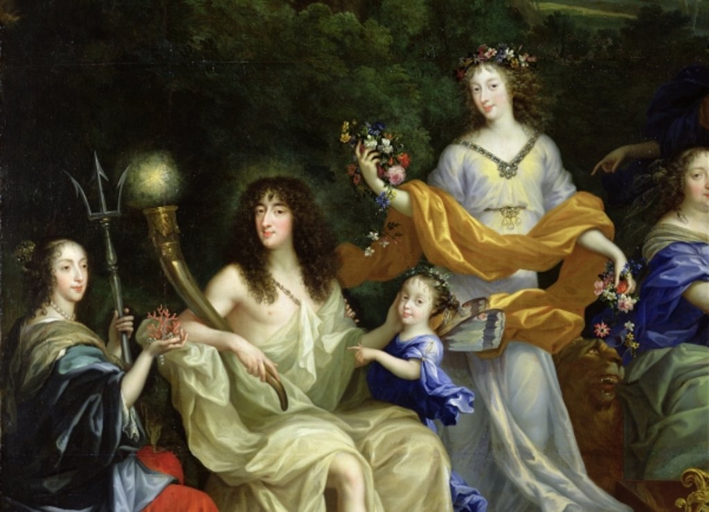 Detail of The Family of Louis XIV 1670 by Jean Nocret