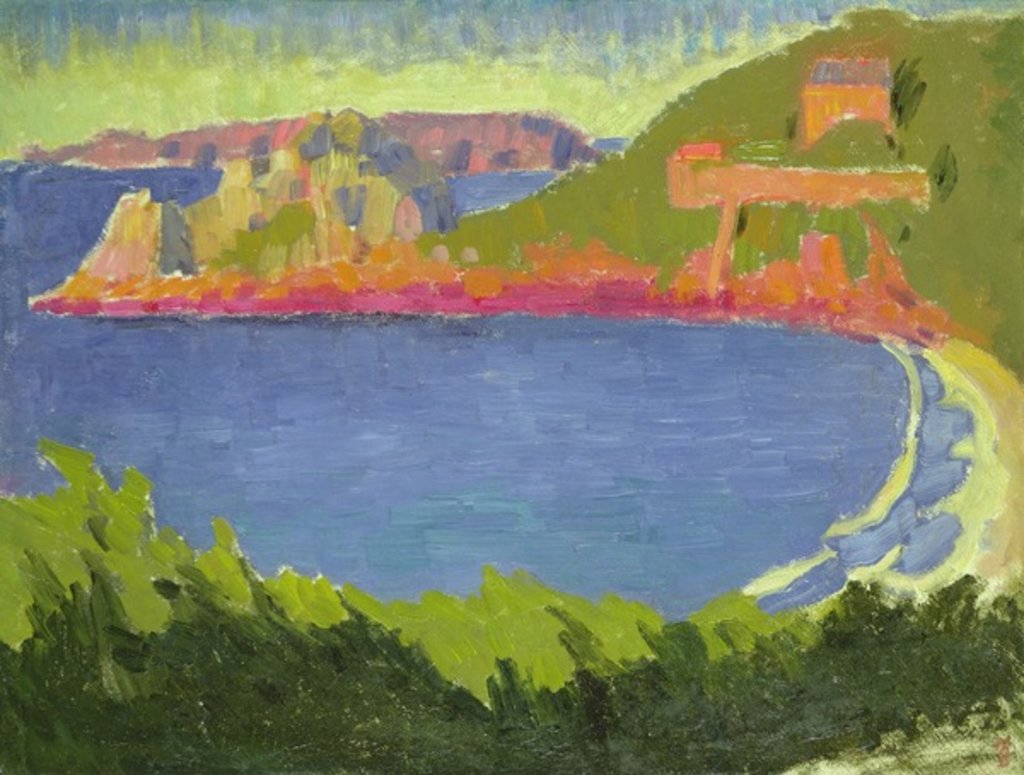 Detail of Evening high tide at Trestrignel, c.1910 by Maurice Denis