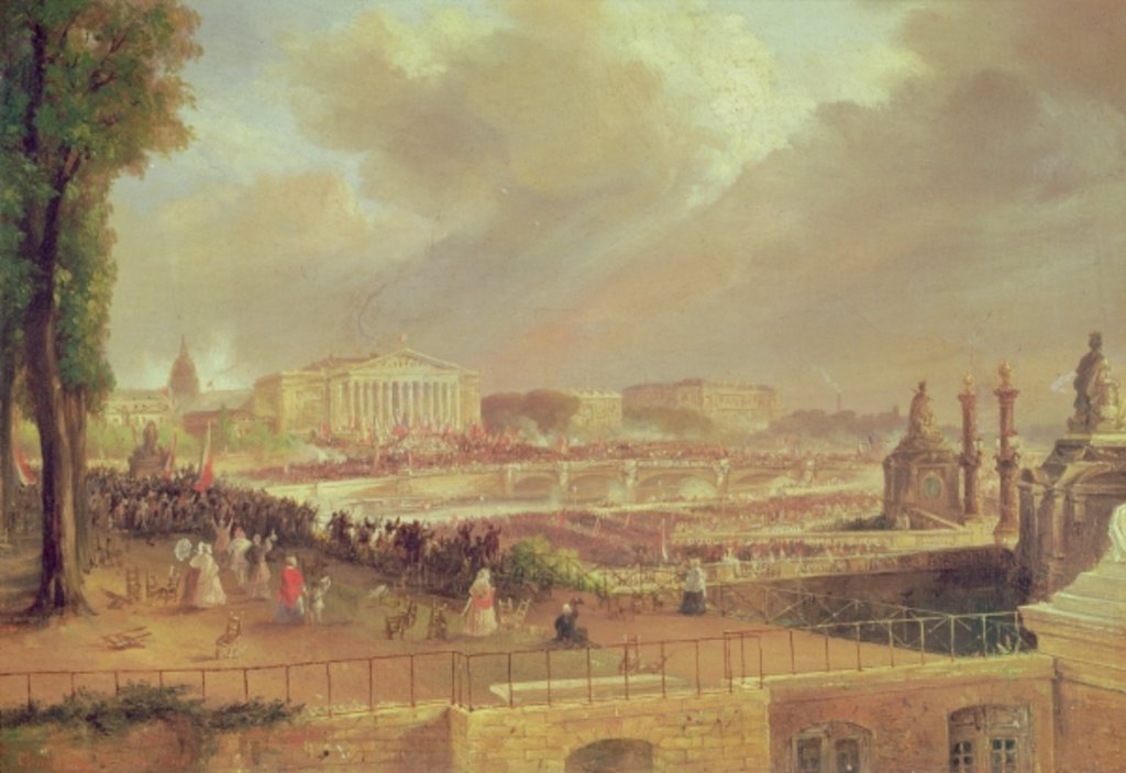 Detail of Proclamation of the Second French Republic, Place de la Concorde, February 24, 1848 by Jean-Jacques Champin