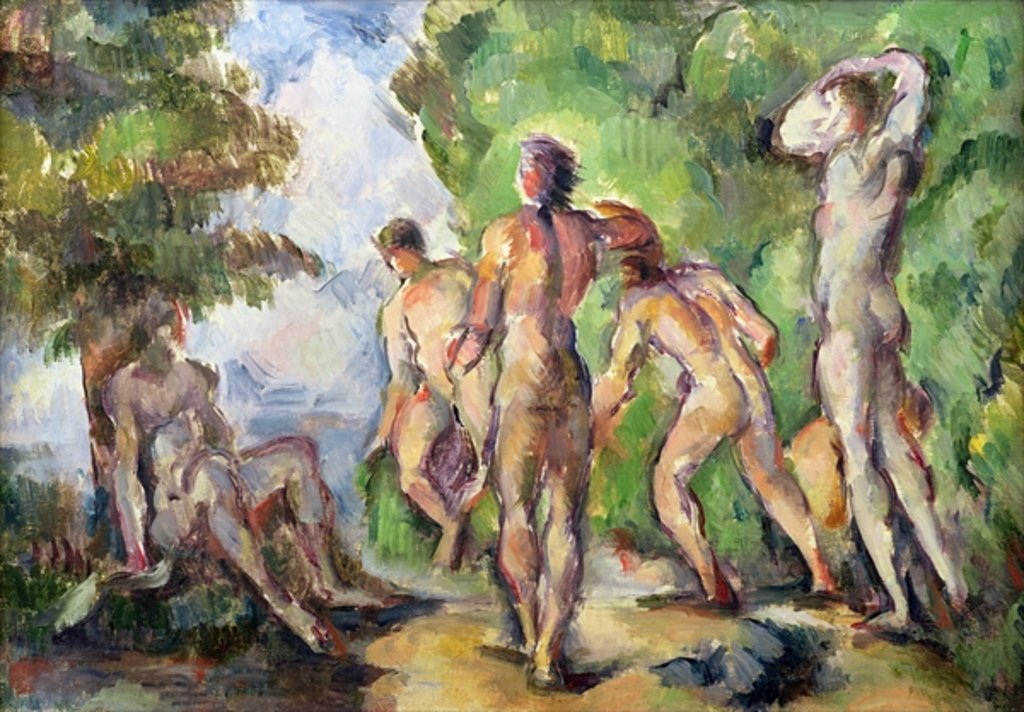 Detail of Bathers, c.1892-94 by Paul Cezanne