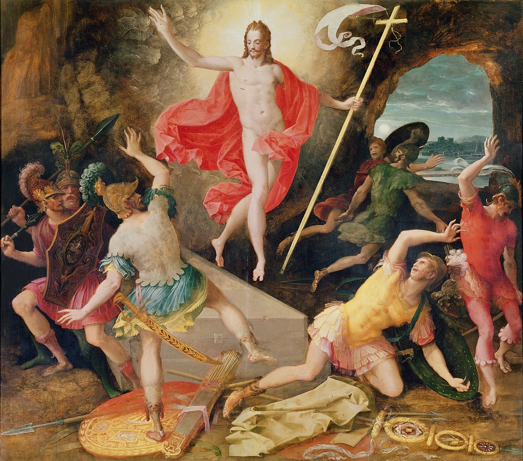 Detail of The Resurrection of Christ by Antoine Caron