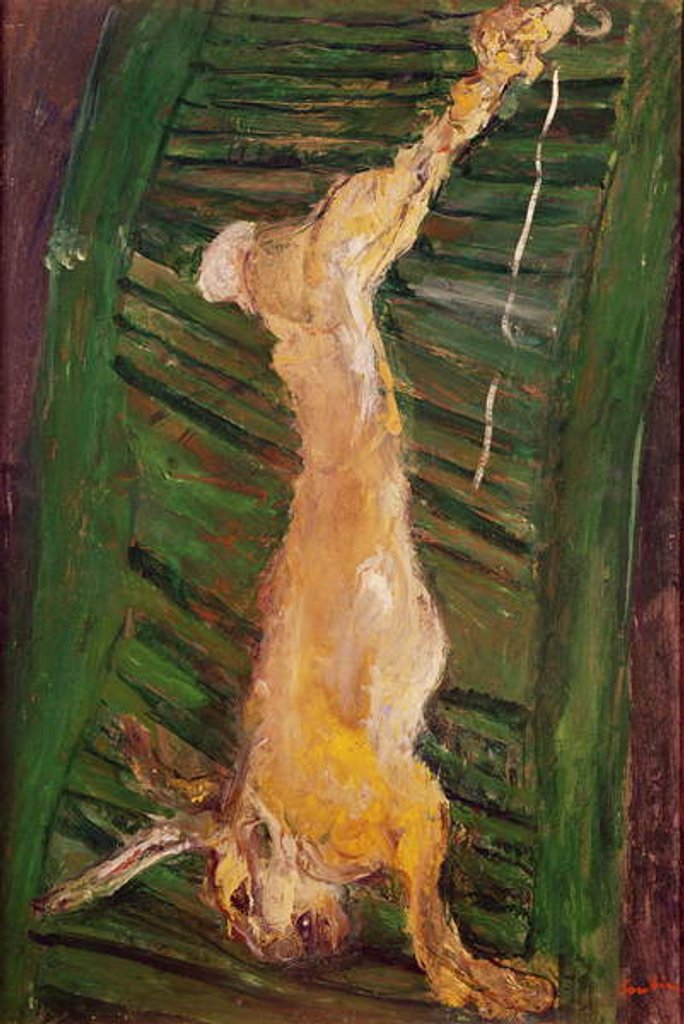 Detail of Hare on a green shutter, c.1924-25 by Chaim Soutine