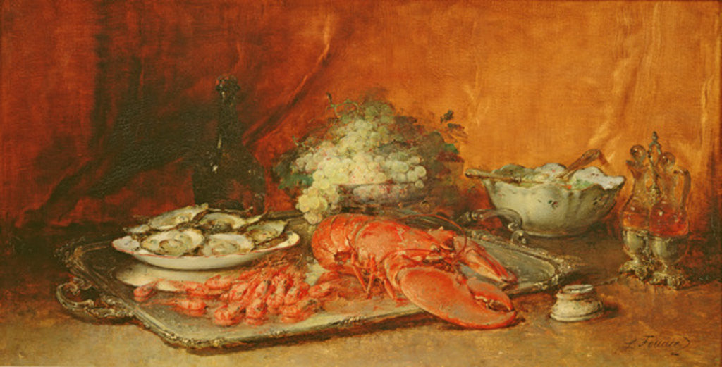 Detail of Luncheon of Lent by Guillaume Romain Fouace