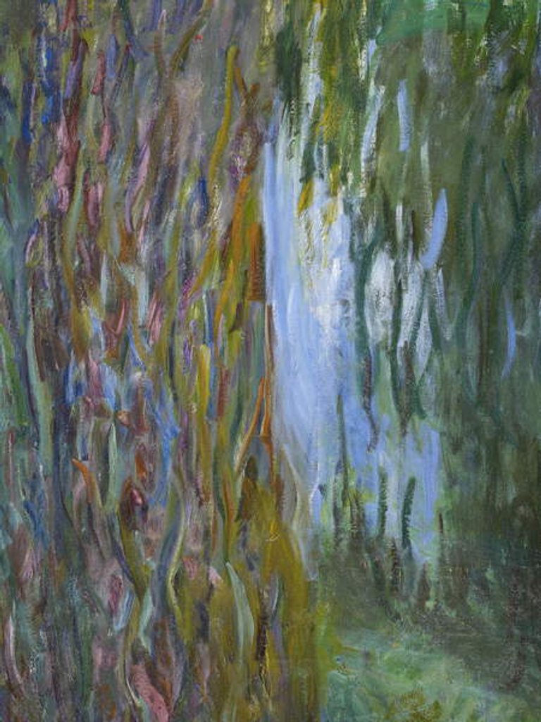Detail of Weeping Willow and the Waterlily Pond, 1916-19 by Claude Monet