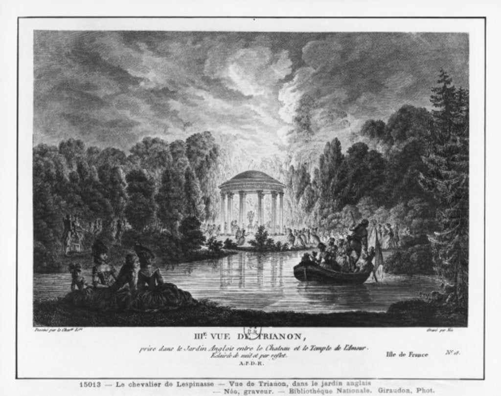 Detail of Third view of Trianon by Louis-Nicolas de Lespinasse