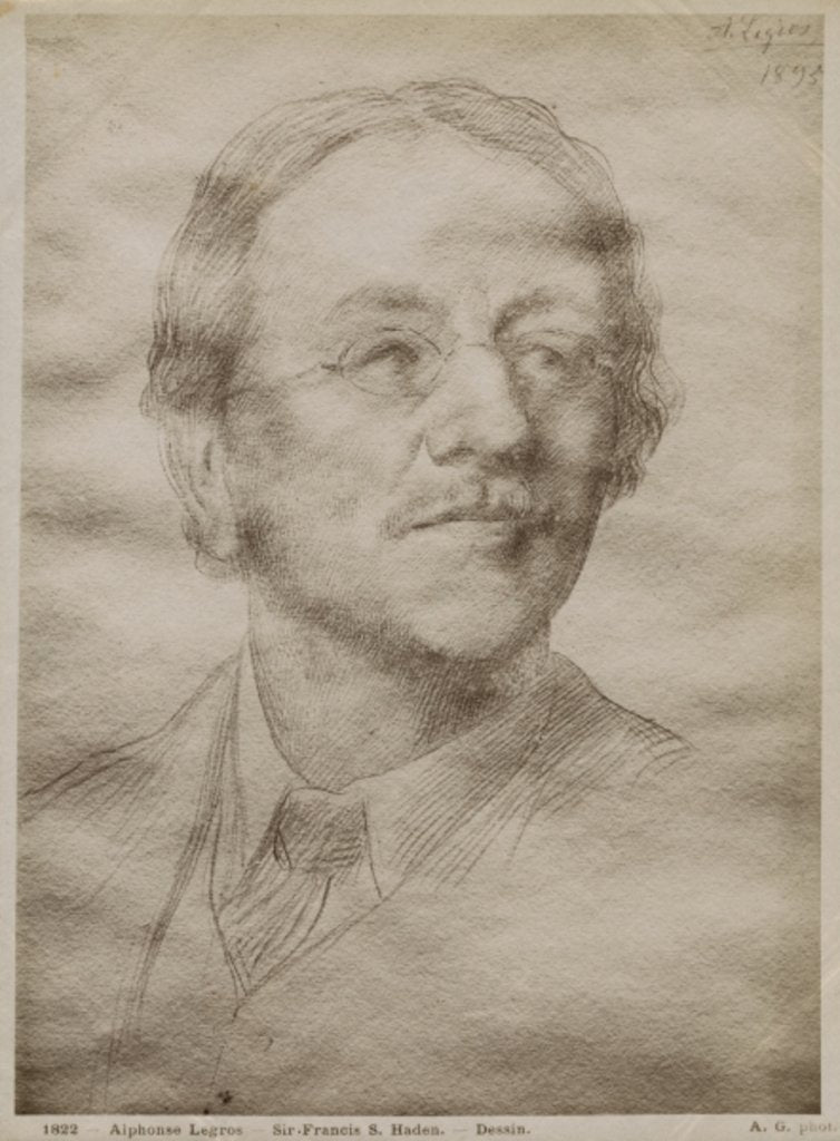 Detail of Sir Francis Seymour Haden Junior by Alphonse Legros
