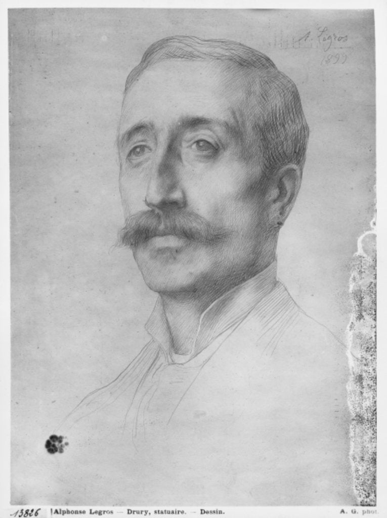 Detail of Alfred Drury, 1899 by Alphonse Legros