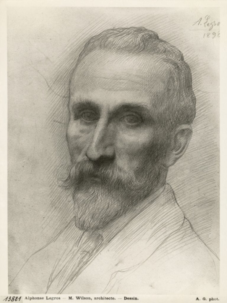 Detail of Mr Wilson, architect, 1898 by Alphonse Legros
