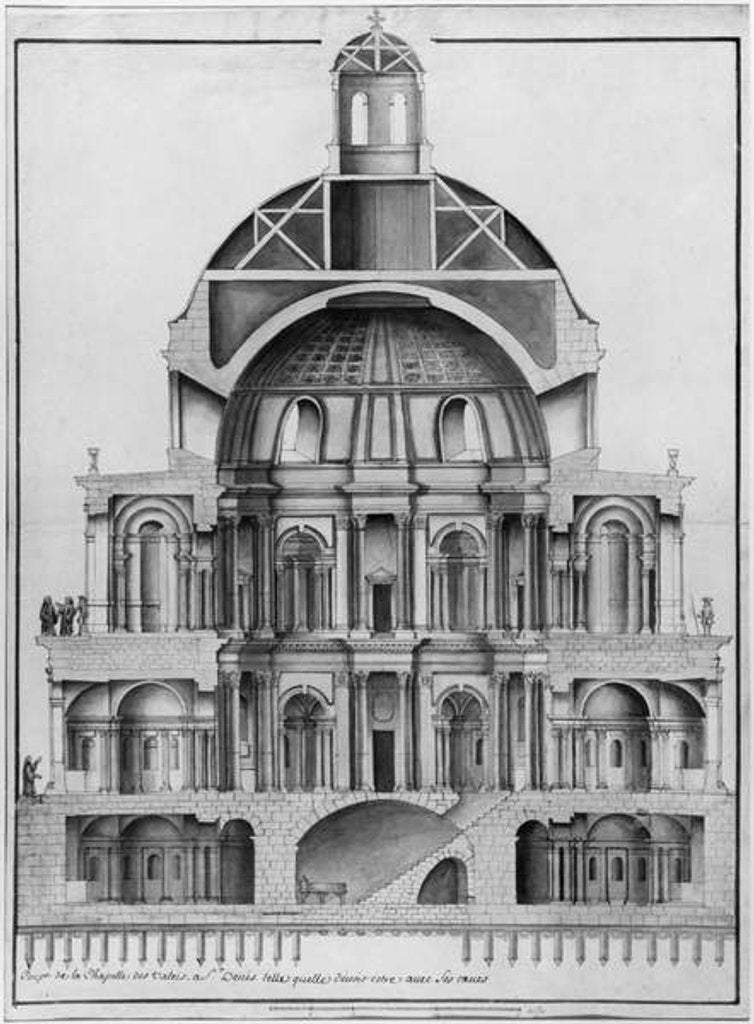 Detail of Basilica Saint-Denis, the Valois Tower by French School