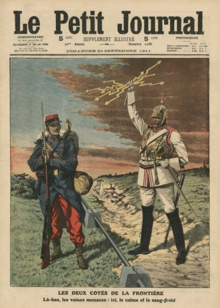 Detail of Both sides of the border by French School