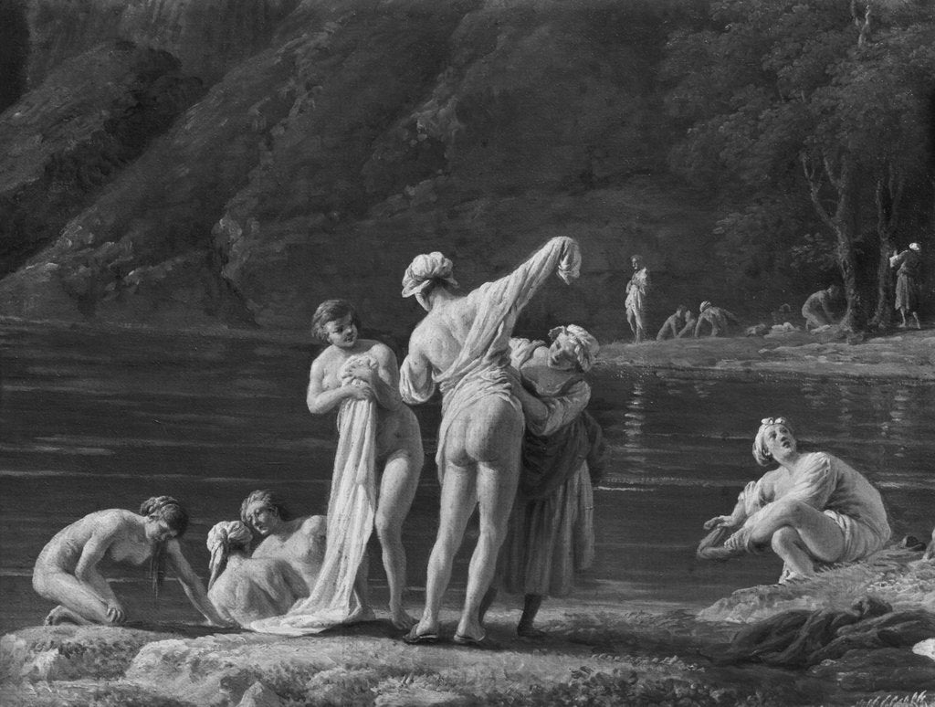 Morning, The Bathers, central detail, 1772 by Claude Joseph Vernet