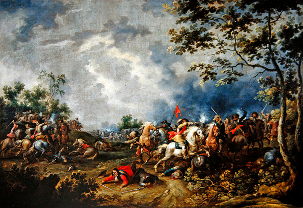 Detail of Attack on a Convoy by Peeter Snayers