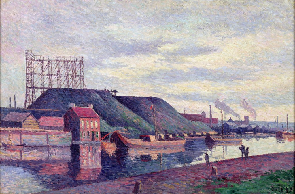 Detail of The Slag Heaps of Sacre Madame, 1897 by Maximilien Luce
