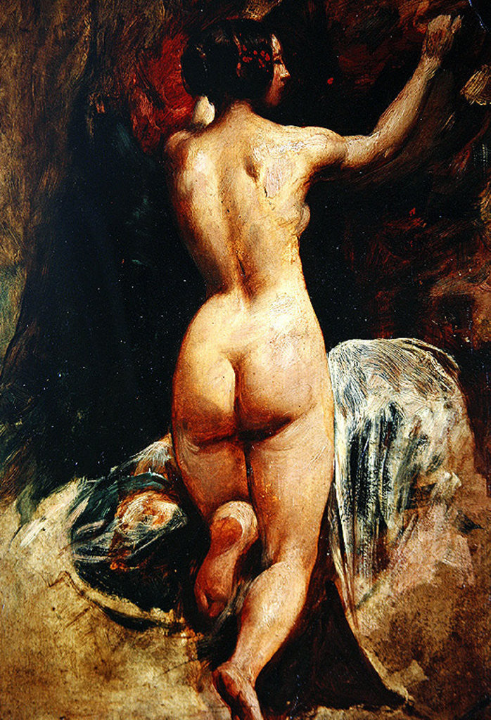Detail of Female nude seen from the back by William Etty