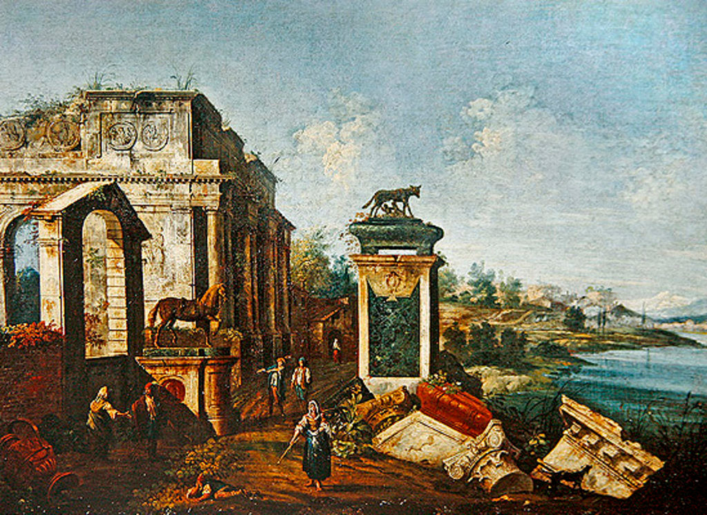 Detail of Roman Ruins by Michele Marieschi