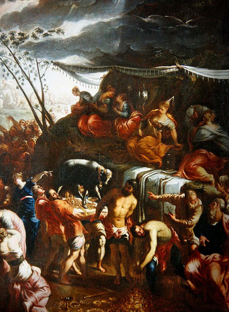 Detail of The Golden Calf by Italian School