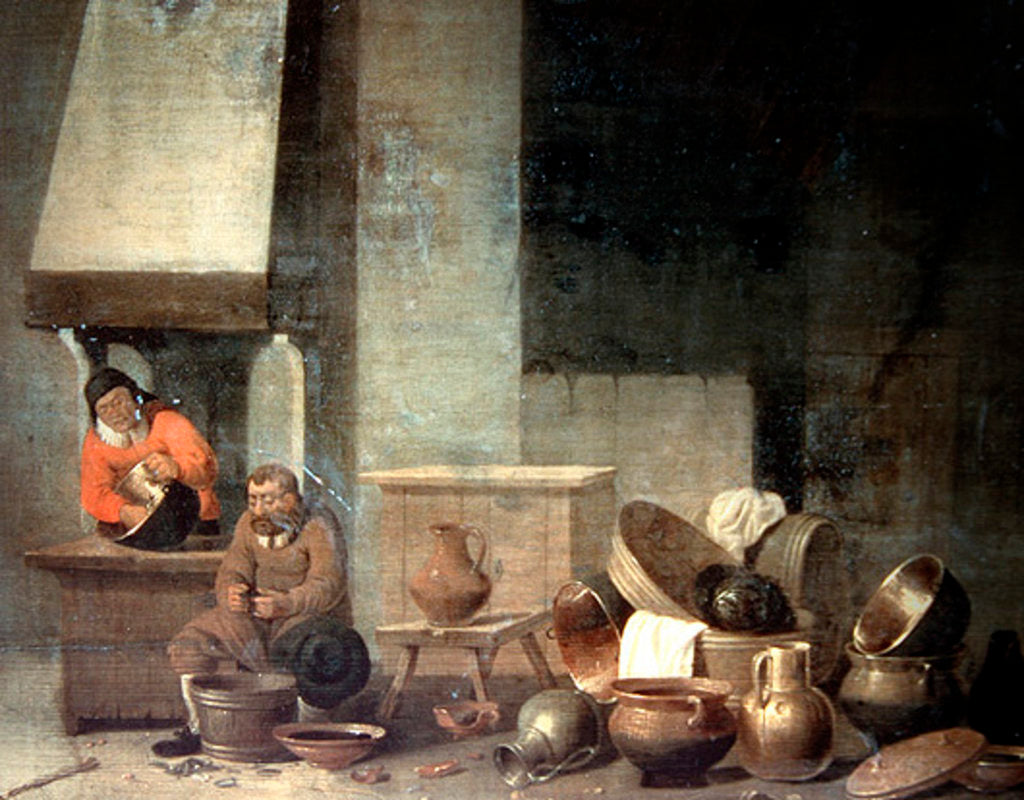 Detail of The Scullery Maid by Flemish School