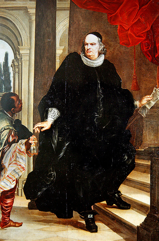 Detail of Portrait of P. Franzone by Giovanni Bernardo Carboni