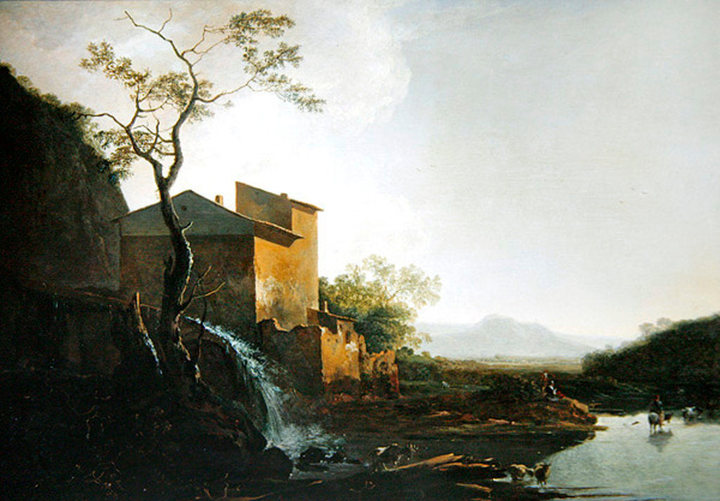 Detail of Landscape with Watermill by Jan Asselyn