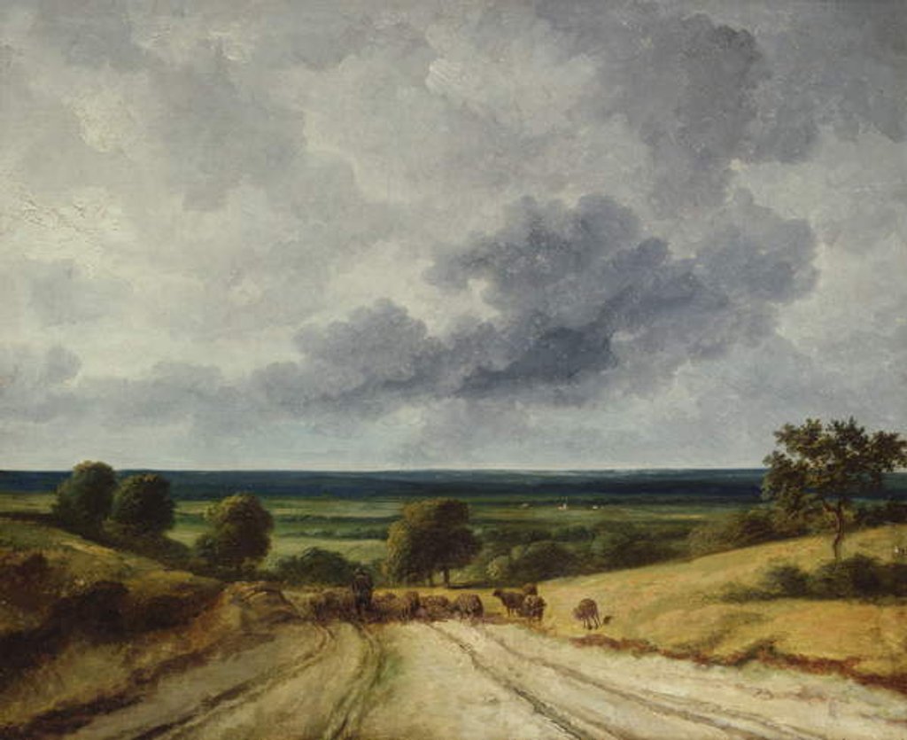Detail of Road in the country by Georges Michel