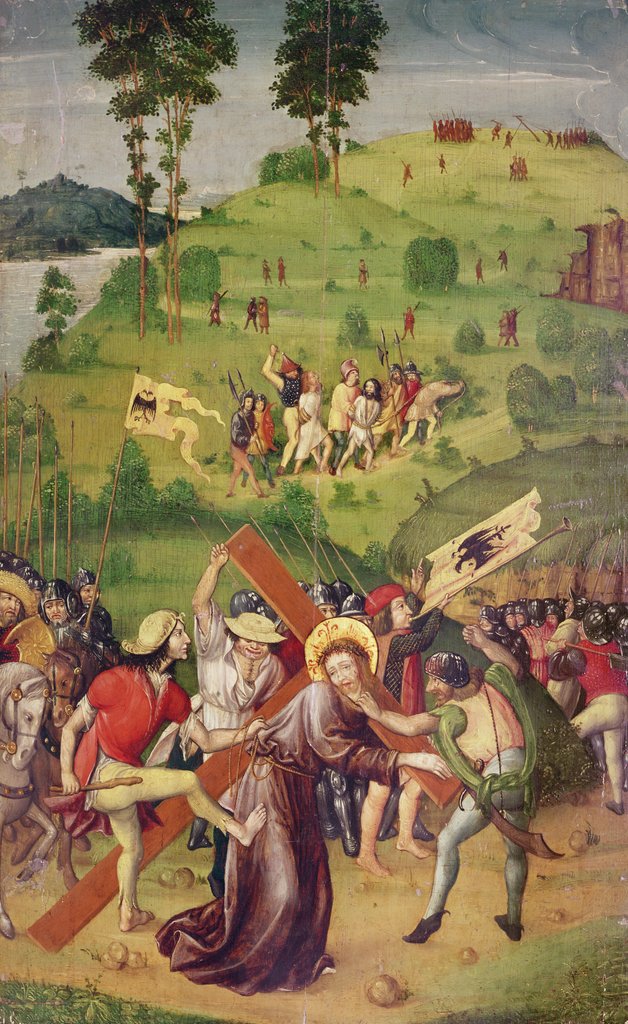 Detail of The Carrying of the Cross by Anton Henkel