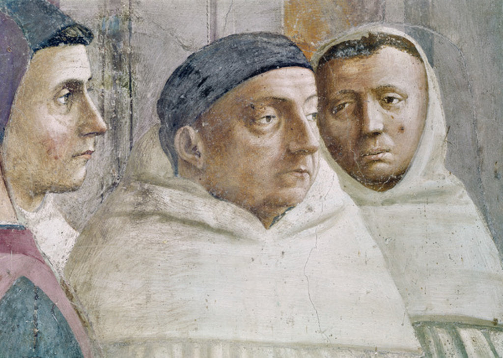 Detail of Detail of two monks by T. & Lippi F. Masaccio