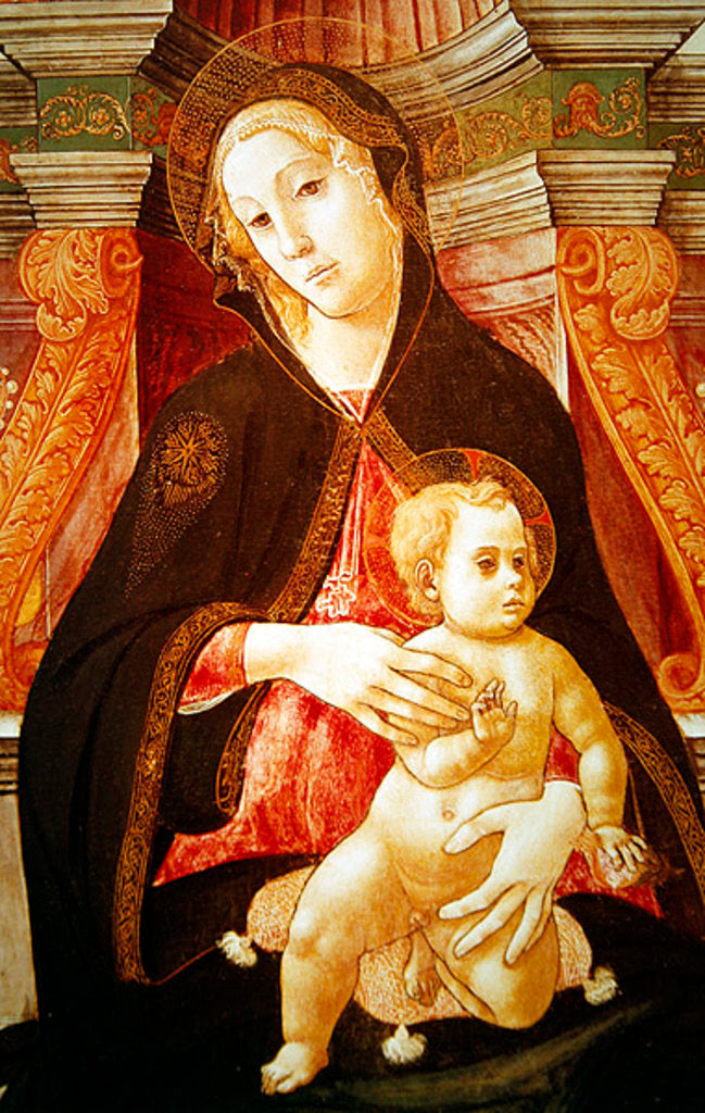 Detail of Detail of the Virgin and Child by Luca Signorelli