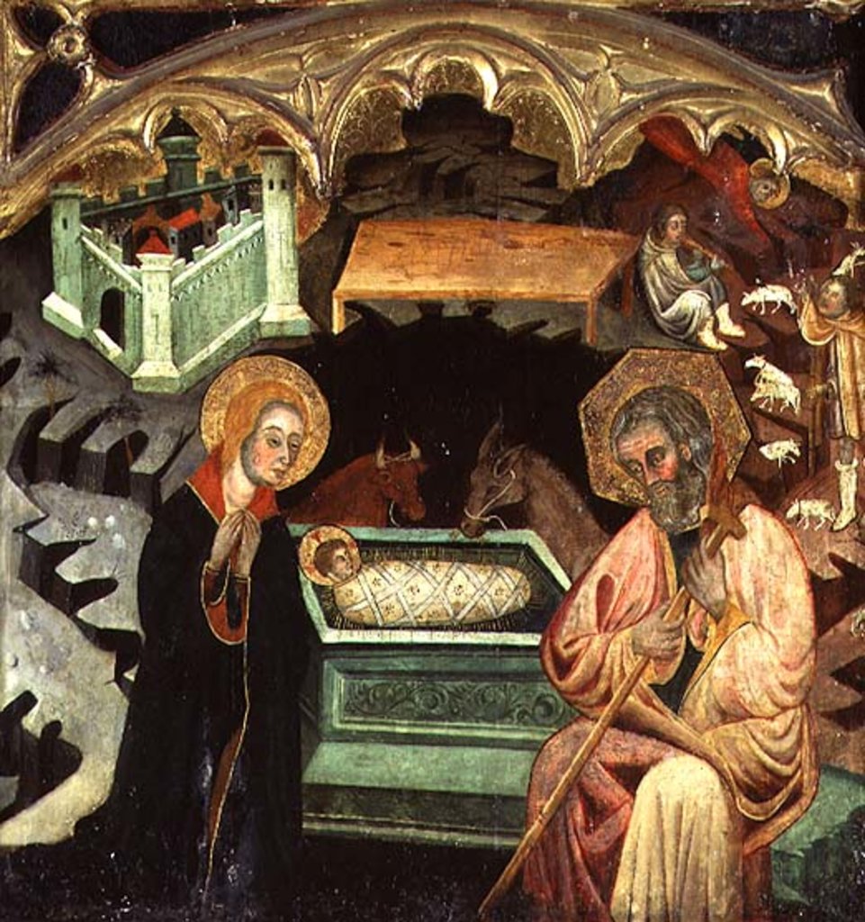 Detail of Nativity by Spanish School