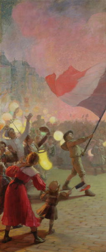 Detail of Memory of the National Festival, 1895 by Hippolyte Berteaux