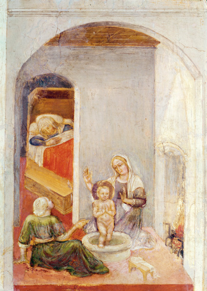 Detail of The Birth of St. Nicholas by Gentile da Fabriano