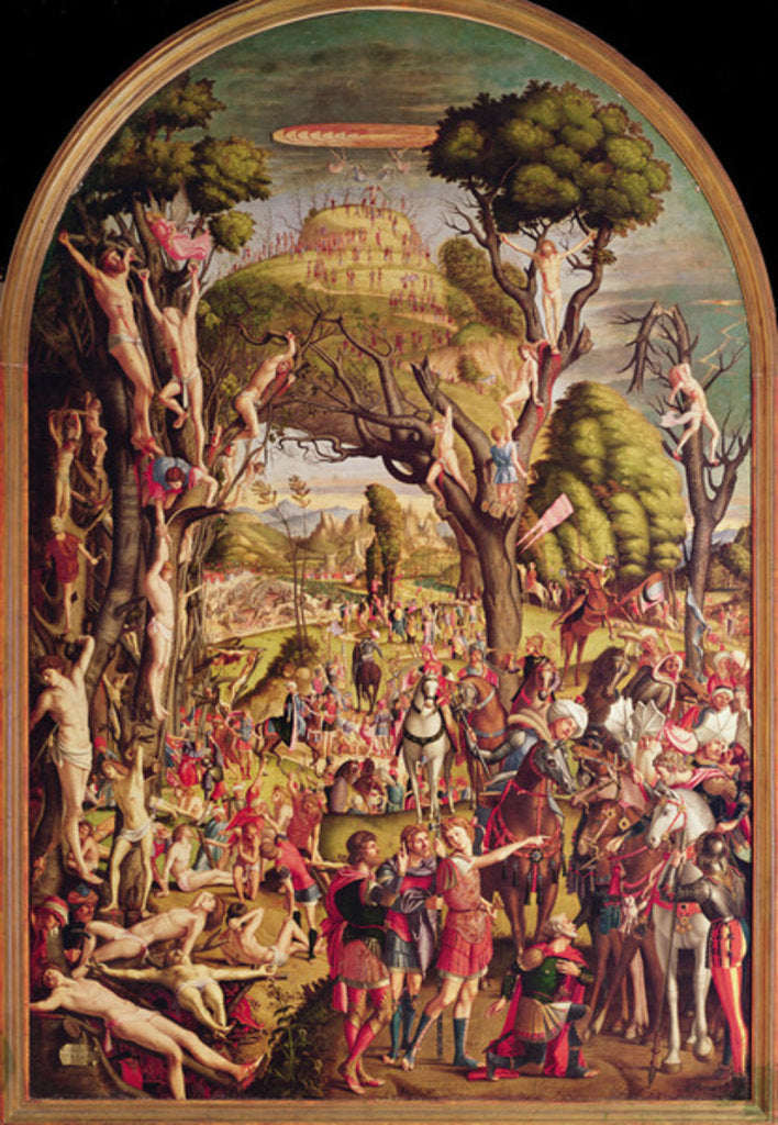 Detail of The Crucifixion and the Glorification of the Ten Thousand Martyrs on Mount Ararat by Vittore Carpaccio