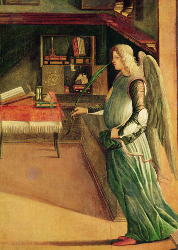 Detail of Detail of the angel from the Dream of St. Ursula by Vittore Carpaccio