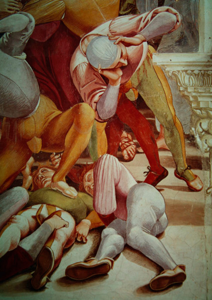 Detail of Detail of Prophets and the End of the World, entrance wall of the Chapel of the Madonna di San Brizio, 1499-1504 by Luca Signorelli