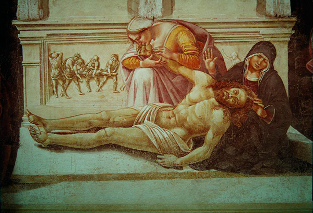 Detail of Detail of the Descent from the Cross by Luca Signorelli