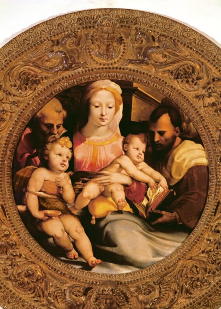 Detail of Detail of the Holy Family and St. John the Baptist by Domenico Beccafumi