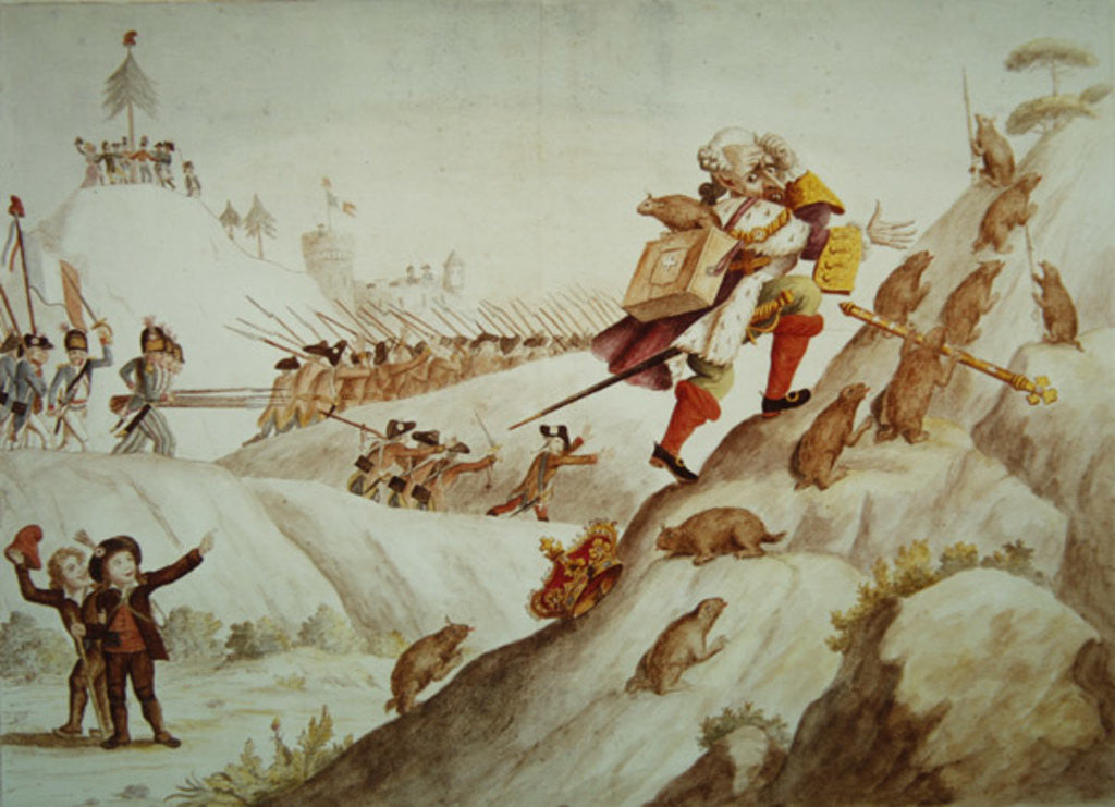 Detail of The Great Migration of the King of Marmots, 1792 by French School