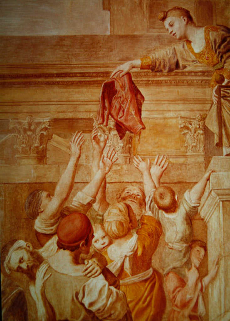 Detail of Detail of St. Cecilia Distributing Alms, c.1612-15 by Domenichino