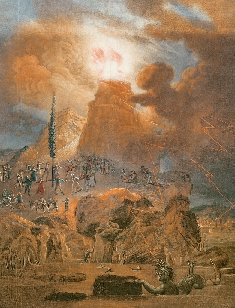 Detail of Triumph of the Mountain, 1793 by French School