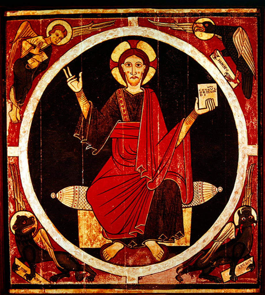 Detail of Christ in Majesty by Spanish School