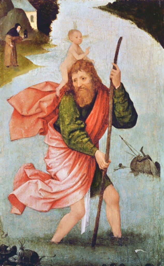 Detail of Saint Christopher by Hieronymous Bosch