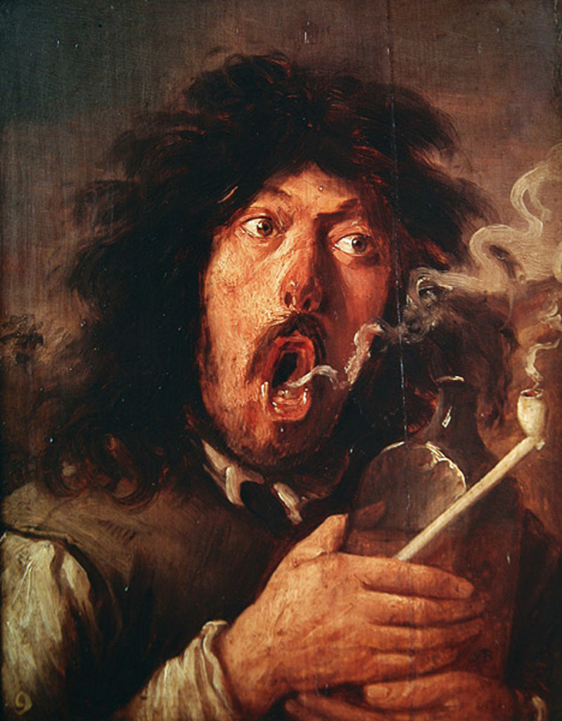 Detail of The Smoker by Joos van Craesbeeck