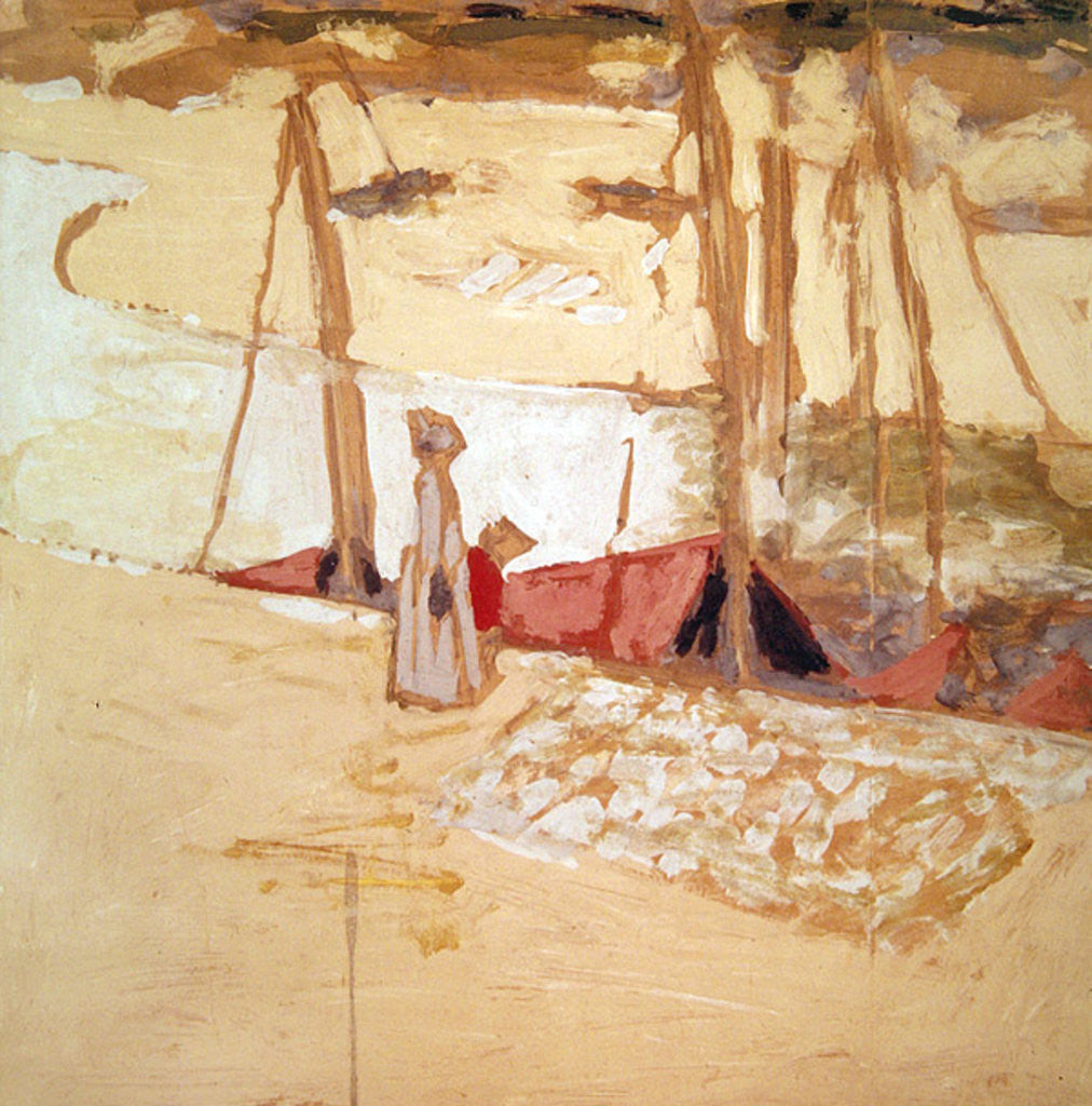 Detail of Promenade in the port at Le Pouliguen, 1908 by Edouard Vuillard